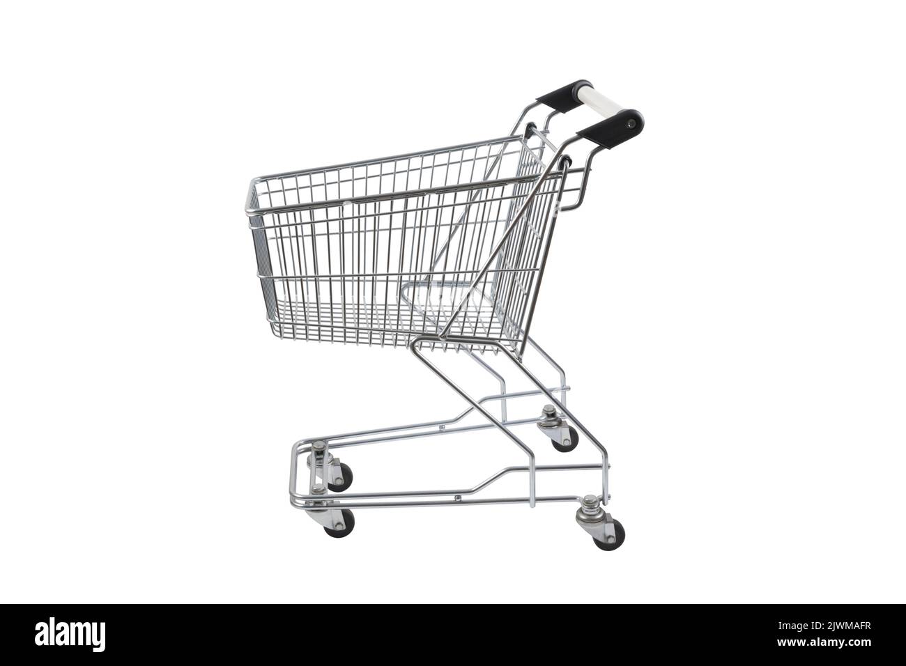 Shopping cart isolated on white background with clipping path Stock Photo
