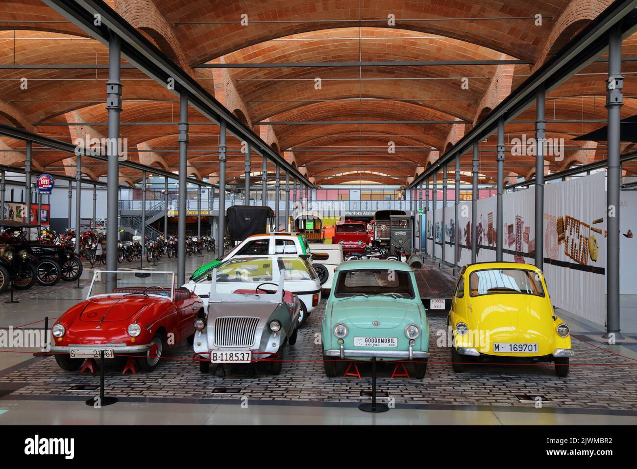 TERRASSA, SPAIN OCTOBER 6, 2021 People visit Catalonia Science and