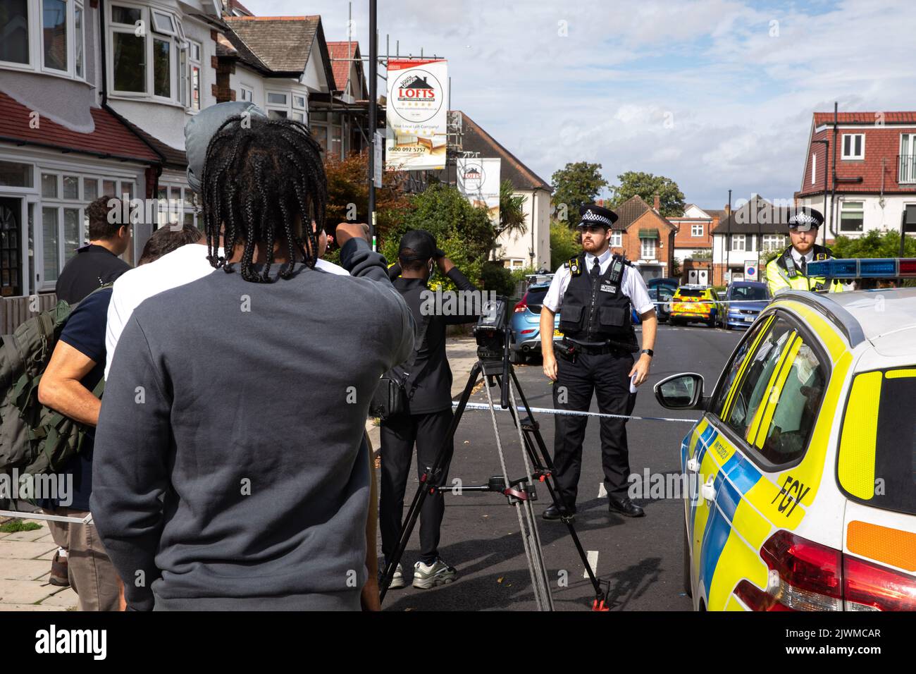 Police pursuit crash hi-res stock photography and images - Alamy