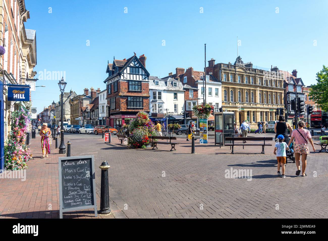 Market Place, Salisbury, Wiltshire, England, United Kingdom Stock Photo