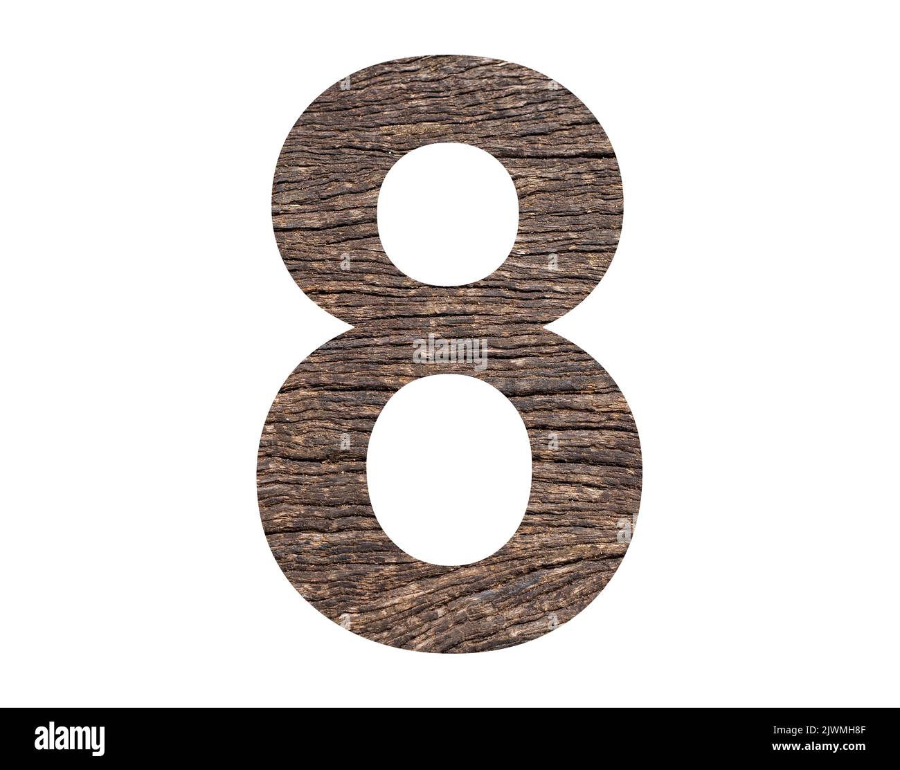 Number 8 - Rustic tree cortex background Stock Photo - Alamy