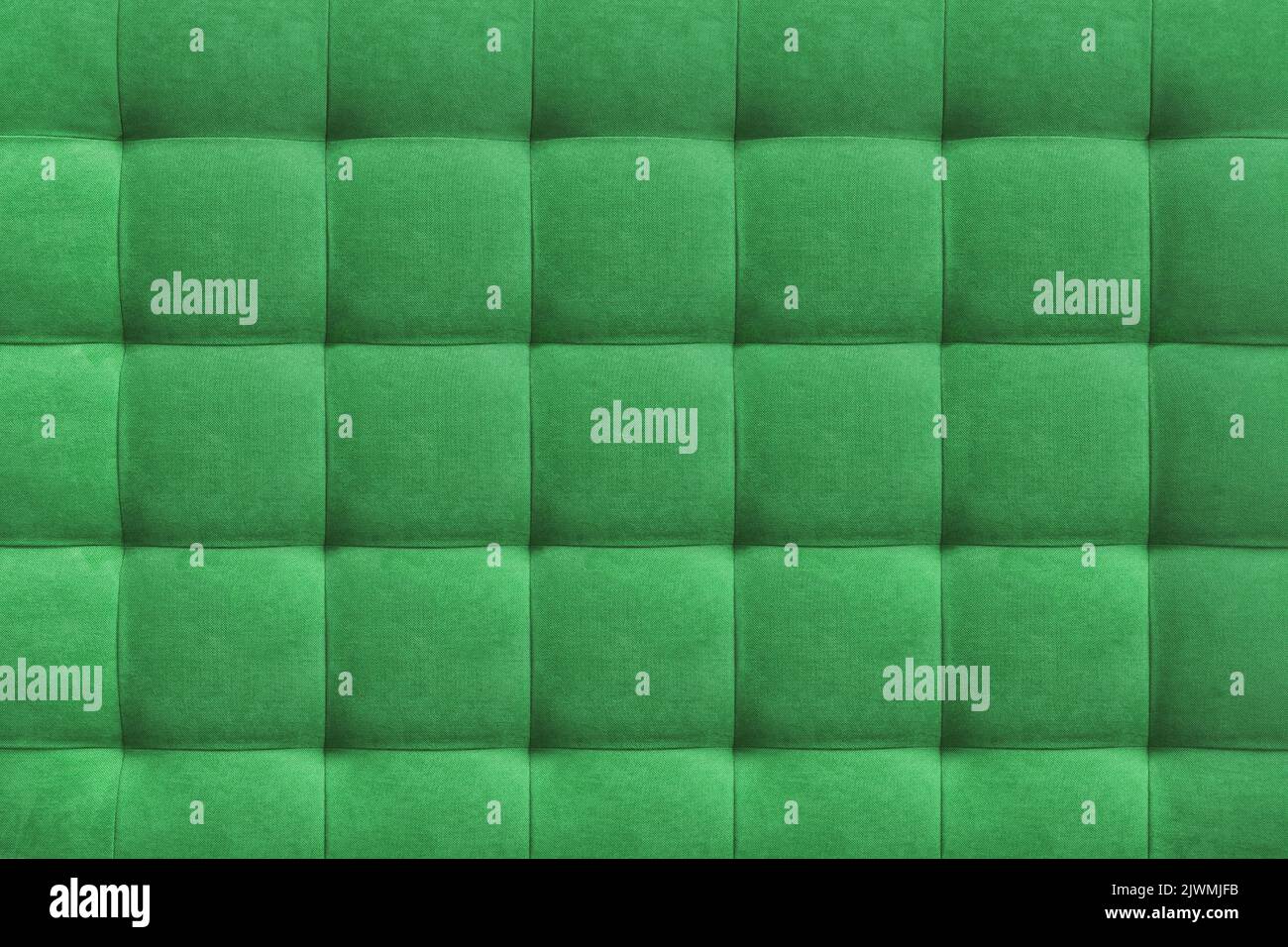 Green suede leather background for the wall in the room. Interior