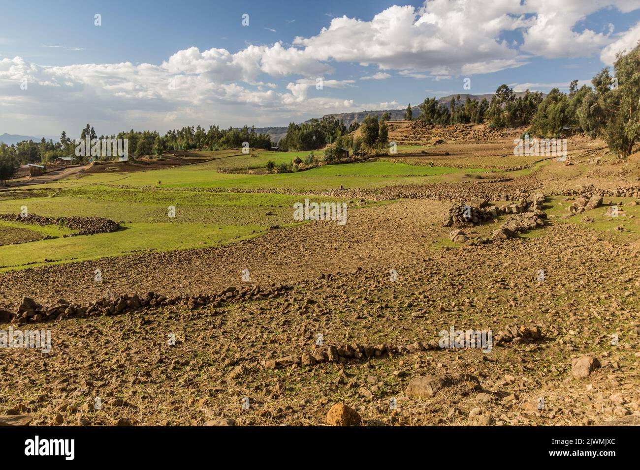 Rural landscape near Lalibela, Ethiopia Stock Photo