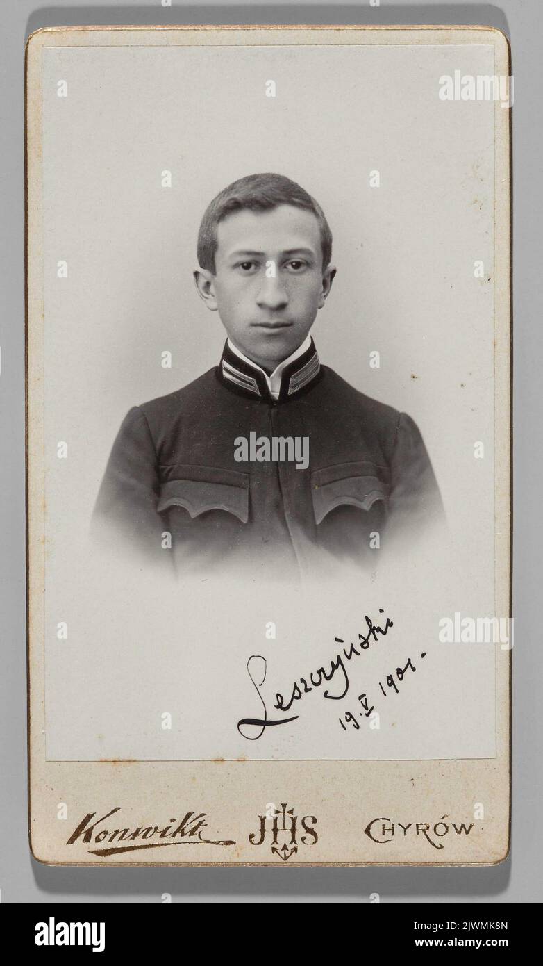 Portrait of Witold Leszczyński pupil of the Gymnasium in Khyriv