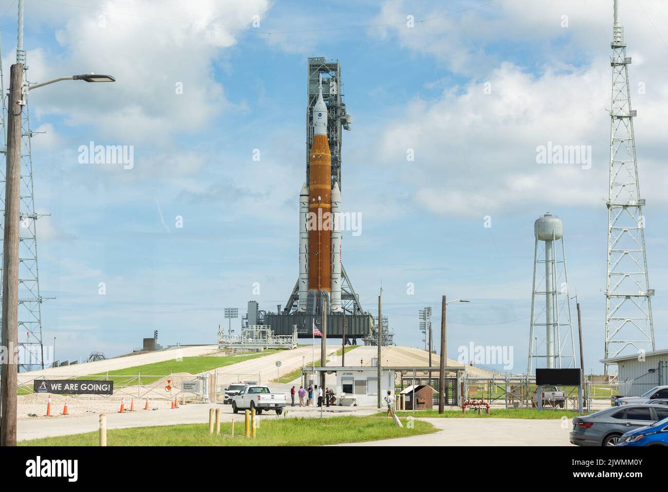 NASA Space Launch System Rocket Stock Photo