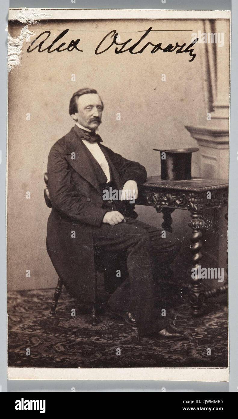 Portrait of Alexander Ostrowski (1810 - 1896) landowner, participant in the January 1863 uprising, economic and political activist. Chairman of the Regional Loan Society in Warsaw (1874-1890).. Beyer, Karol (1818-1877), photographer Stock Photo