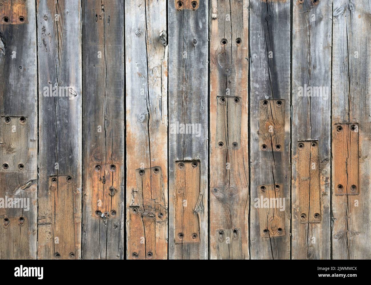 Old wood texture, horizontal background Stock Photo