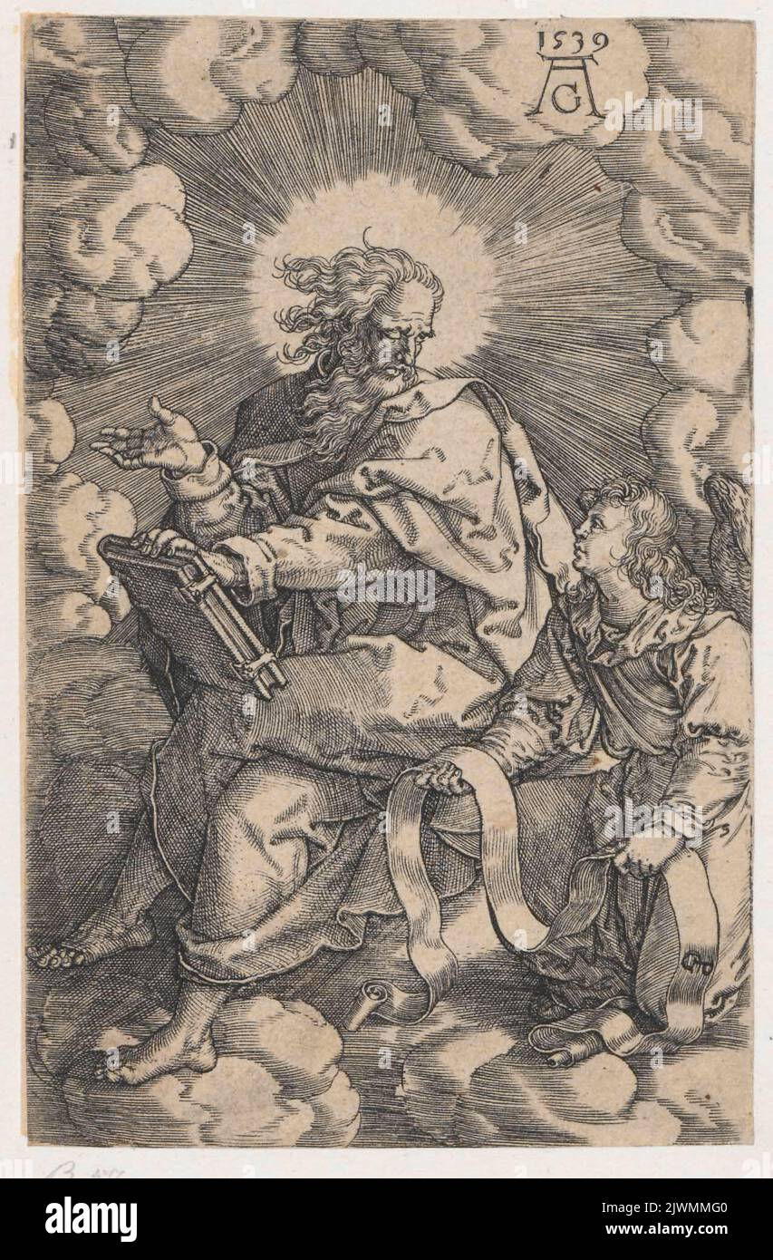 Mathew, from the cycle: the Four Evangelists. Aldegrever, Heinrich (1502-1555/1561), graphic artist Stock Photo