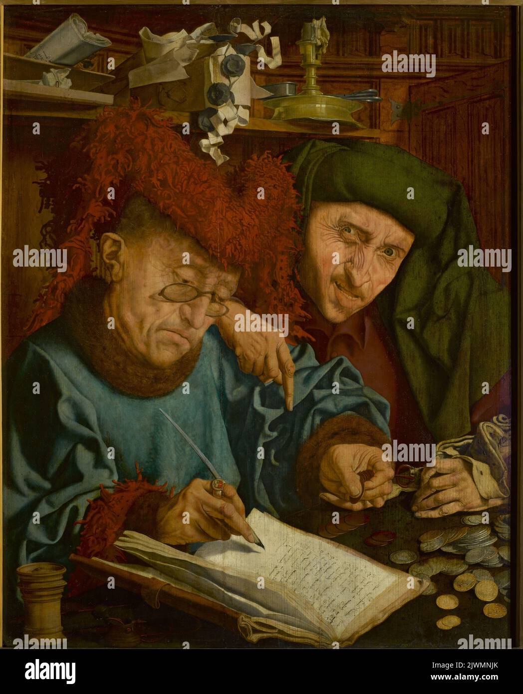 Tax collectors. Reymerswaele, Marinus Claeszoon van (ca 1490/1495-ca 1546/1556), painter Stock Photo