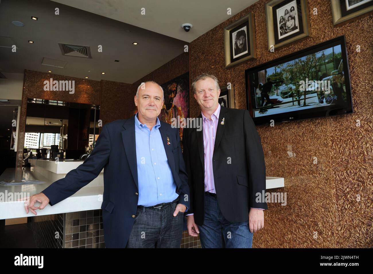 Hard Rock Cafe President and CEO Hamish Dodds (left) and director ...