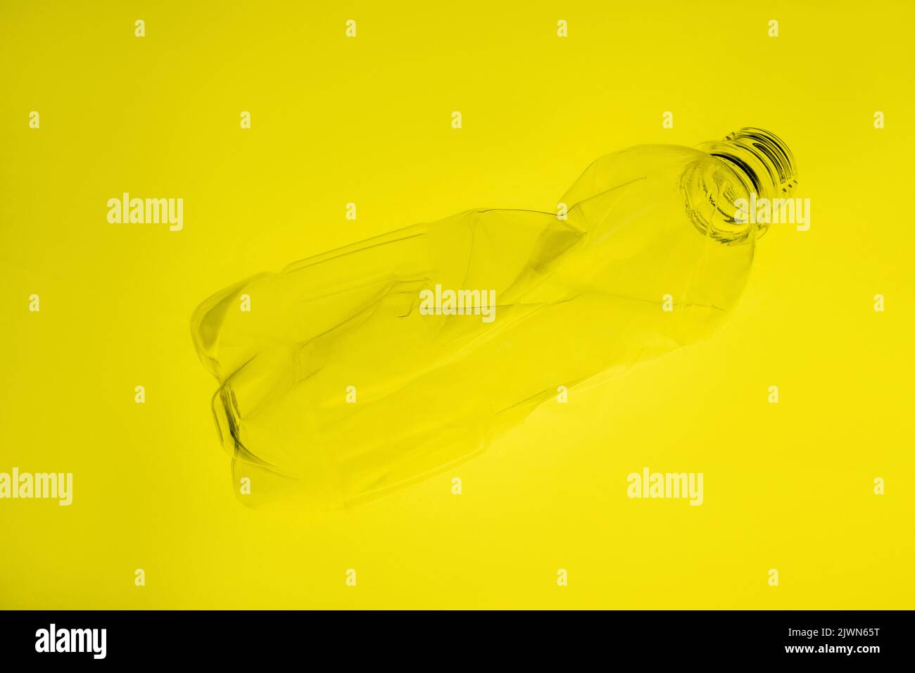 plastic pollution waste recycling bottle yellow Stock Photo Alamy