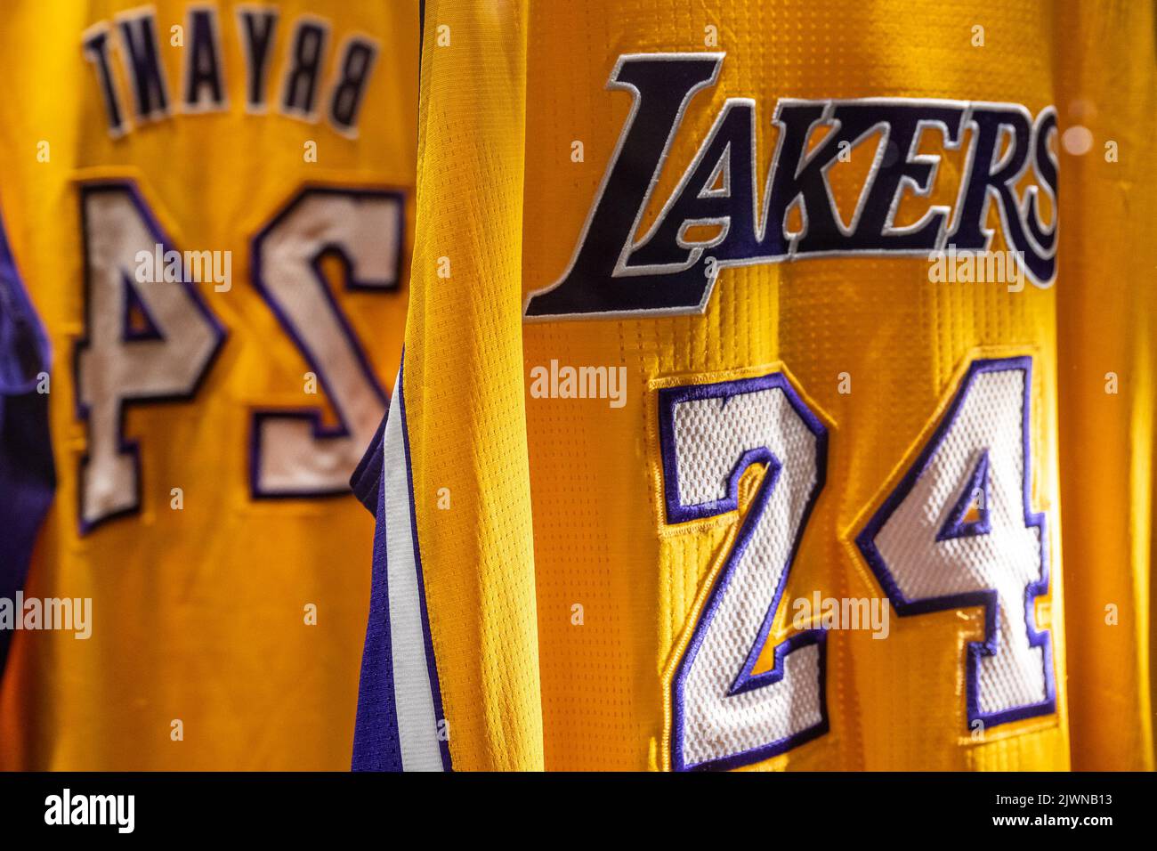 Kobe Bryant 2014-2015 'Left Handed' Los Angeles Lakers Game Worn Uniform, The One, 2023