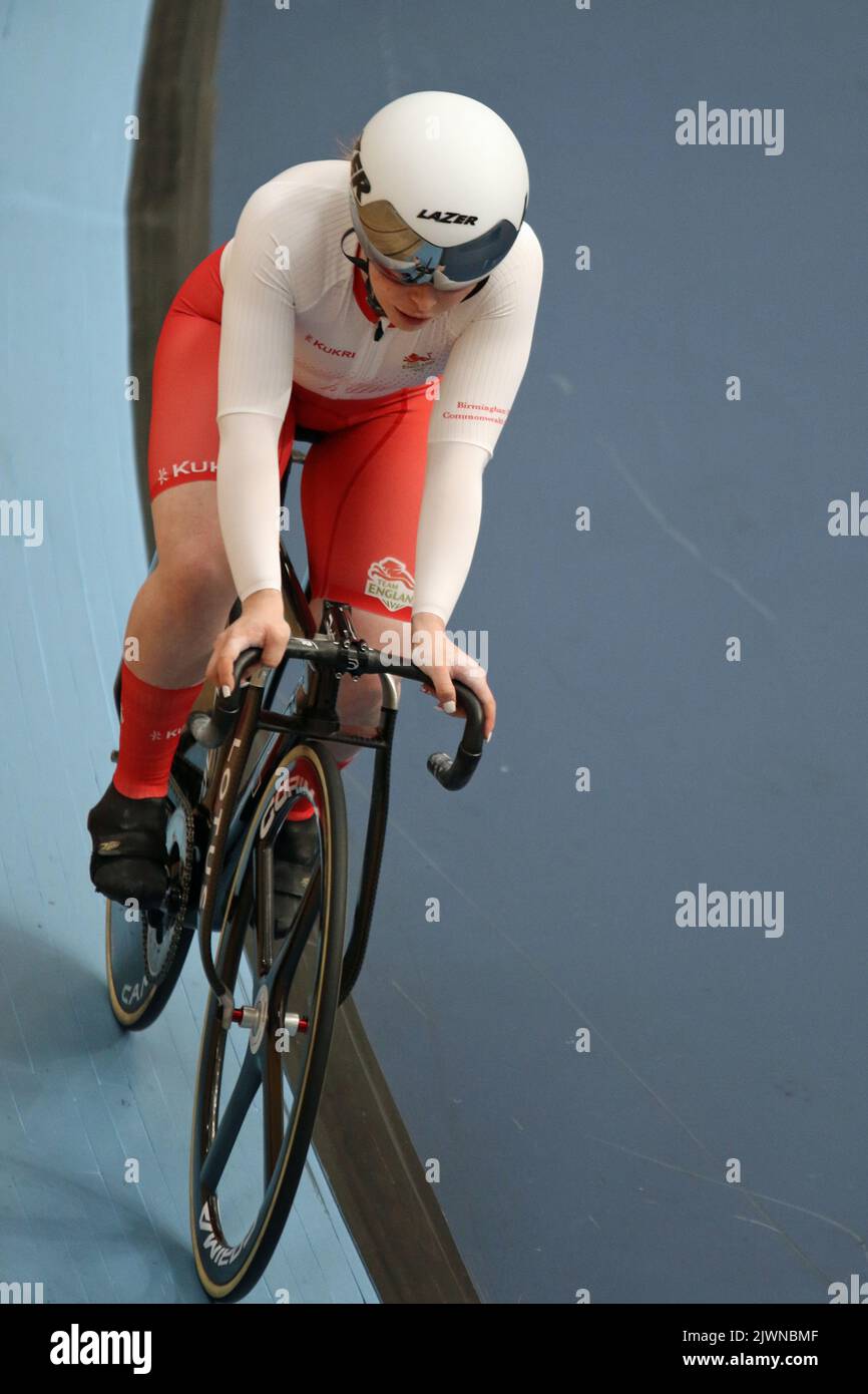 Blaine RIDGEDAVIS of England in the Women's Sprint cycling at the 2022