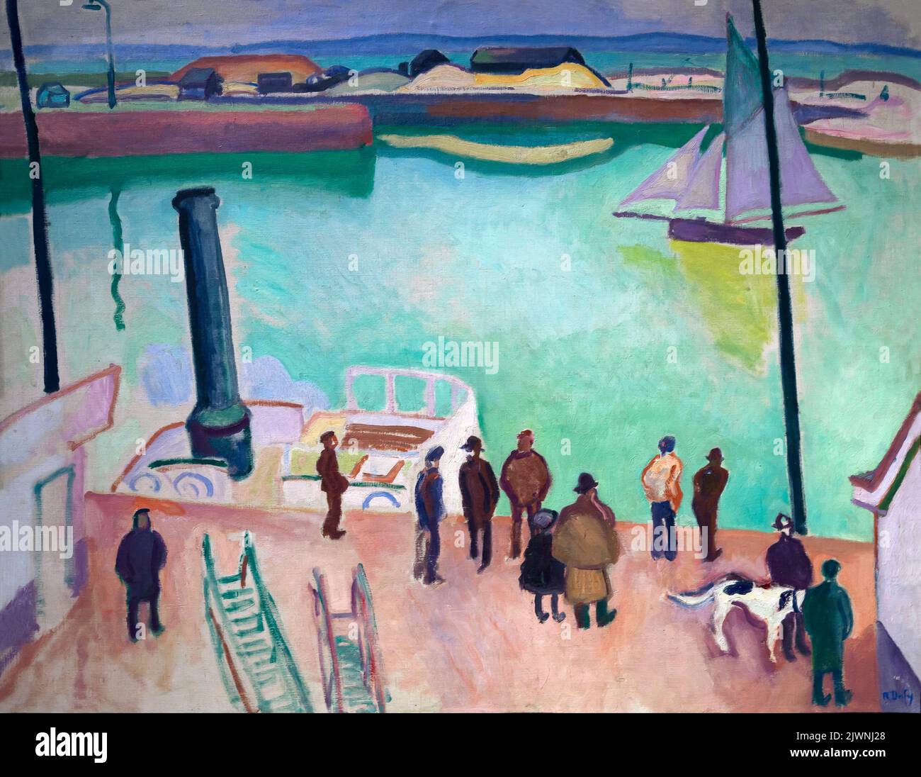 Harbour, Raoul Dufy, 1908, Alte Nationalgalerie, Art, Berlin, Germany, Europe Stock Photo