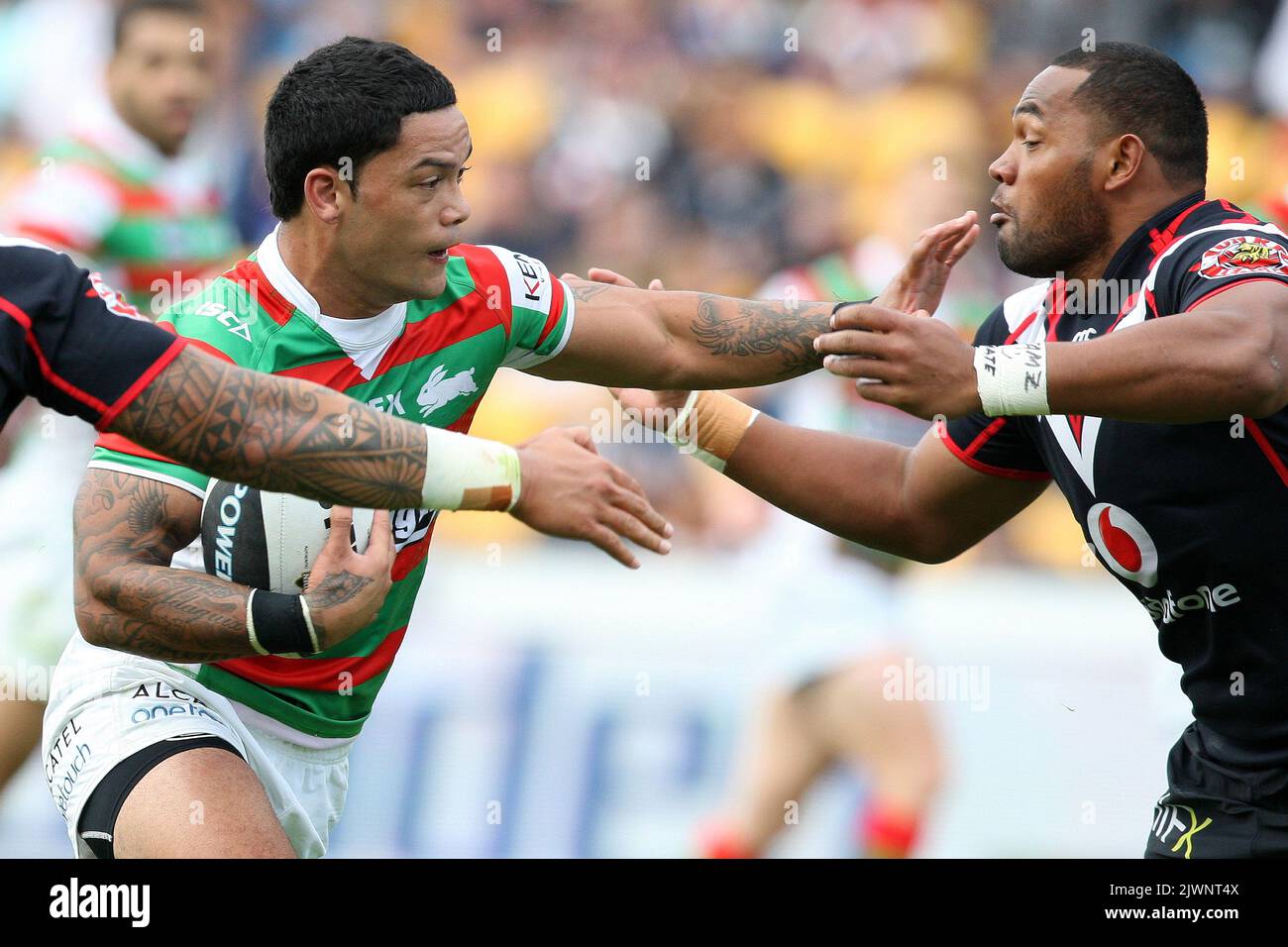 Issac Luke in action during the Rugby League match between New Zealand ...
