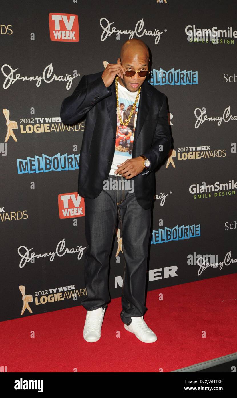 American rapper Flo Rida at the 54th Annual Logie Awards in Melbourne ...