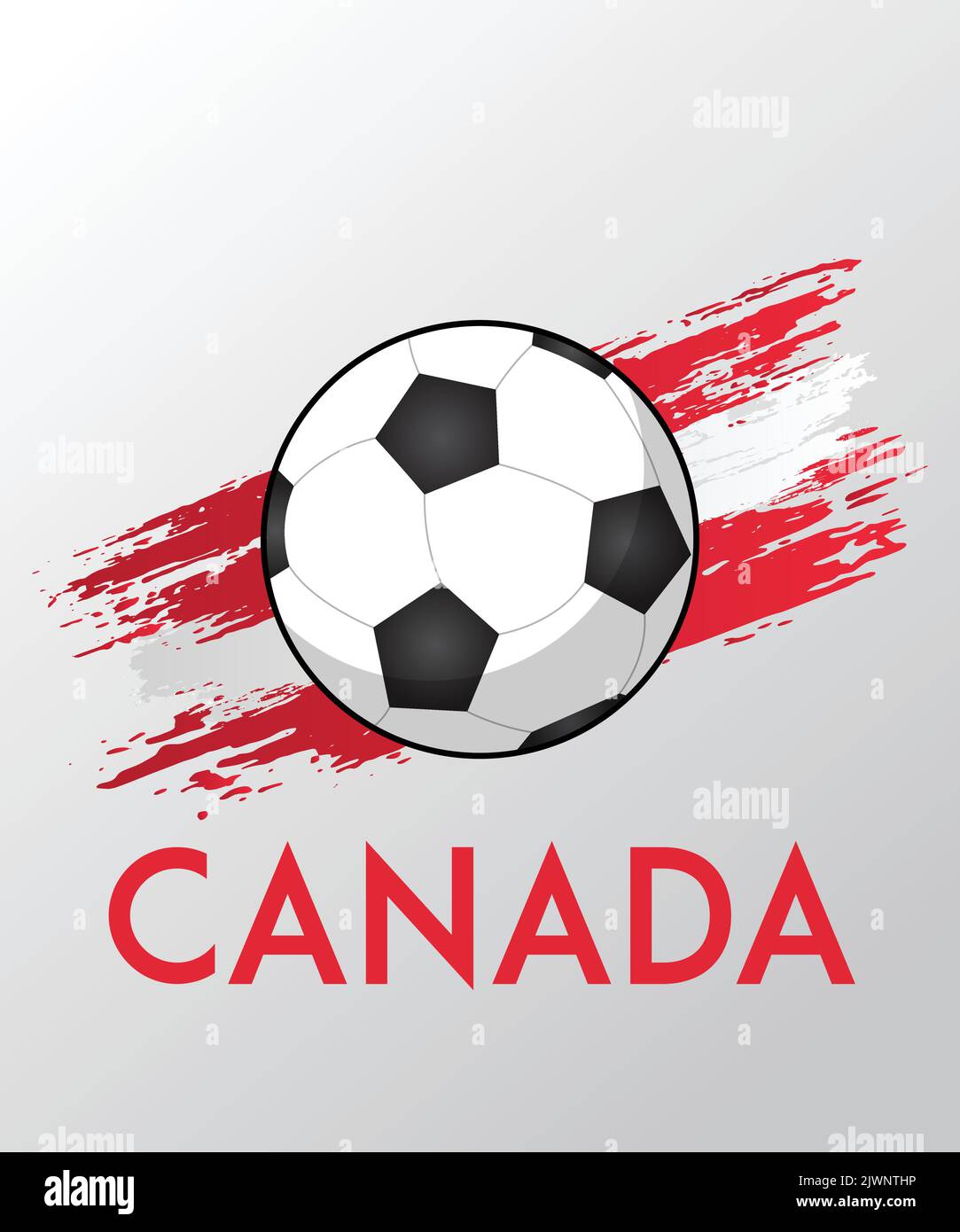 Canada flag with Brush Effect for Soccer Theme Stock Vector Image & Art