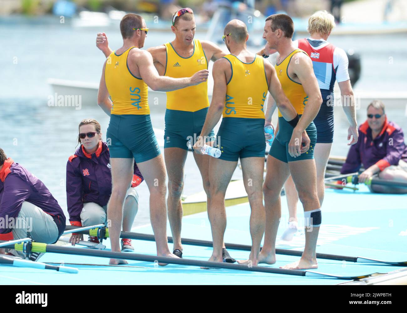 Australia's men's four crew of William Lockwood, James Chapman, Drew ...