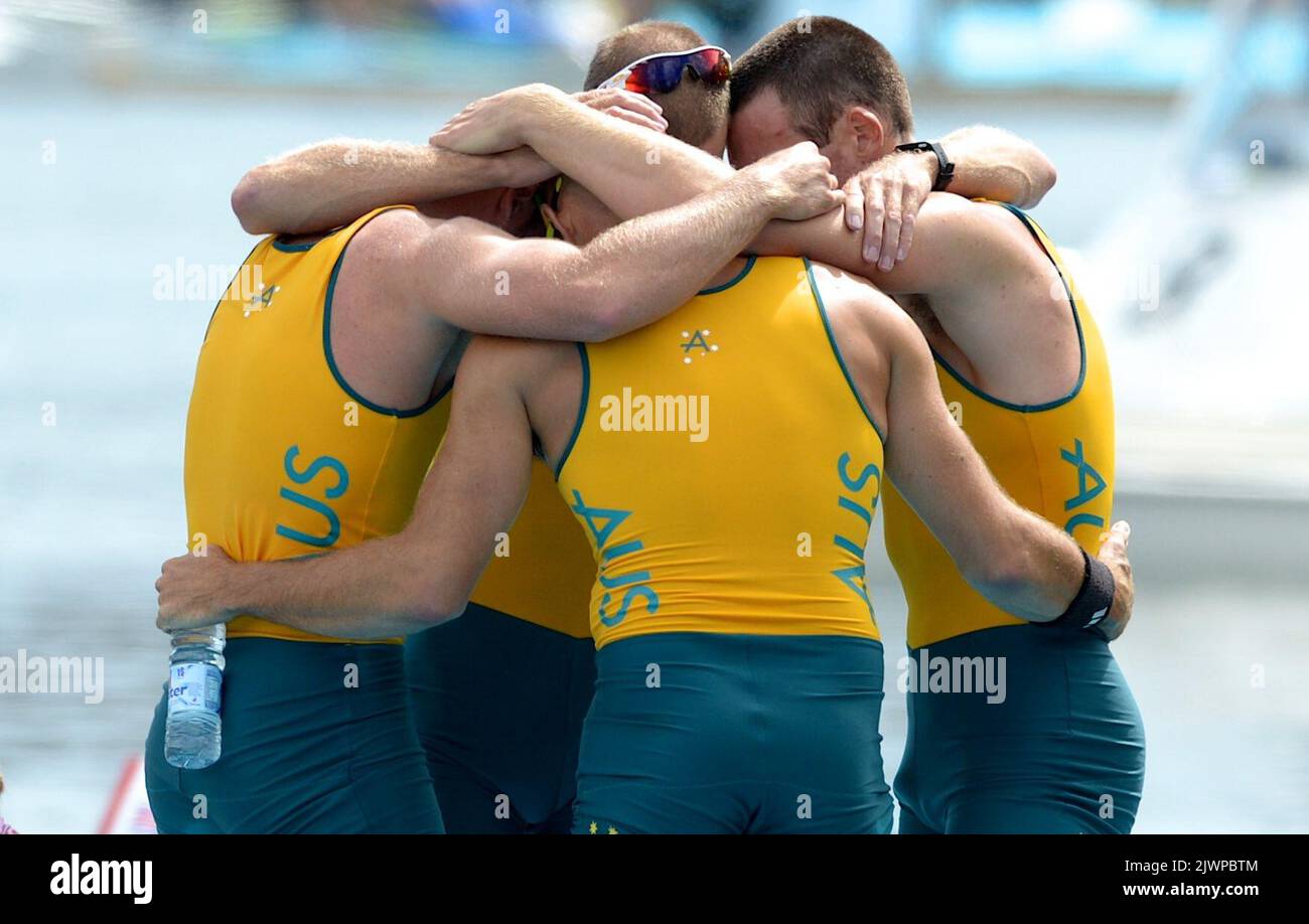 Australia's men's four crew of William Lockwood, James Chapman, Drew ...