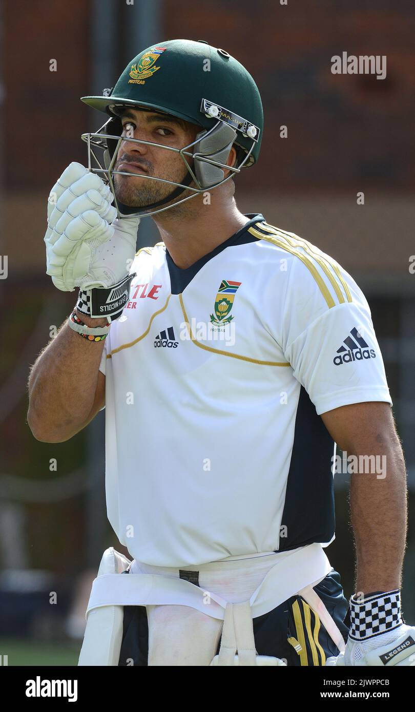 South African cricketer JP Duminy looks on during the South Africa team