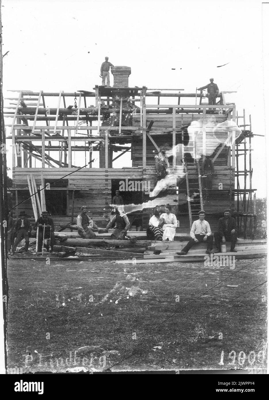 The villa in Hällbo (Rune Karsson lives there now). Photo in 1900 ...