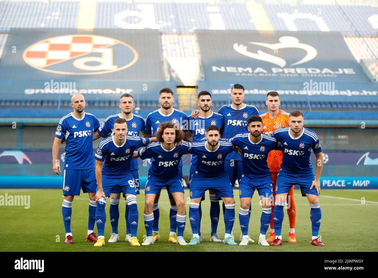 zagreb-croatia-september-06-dinamo-zagreb-players-pose-for-a-team