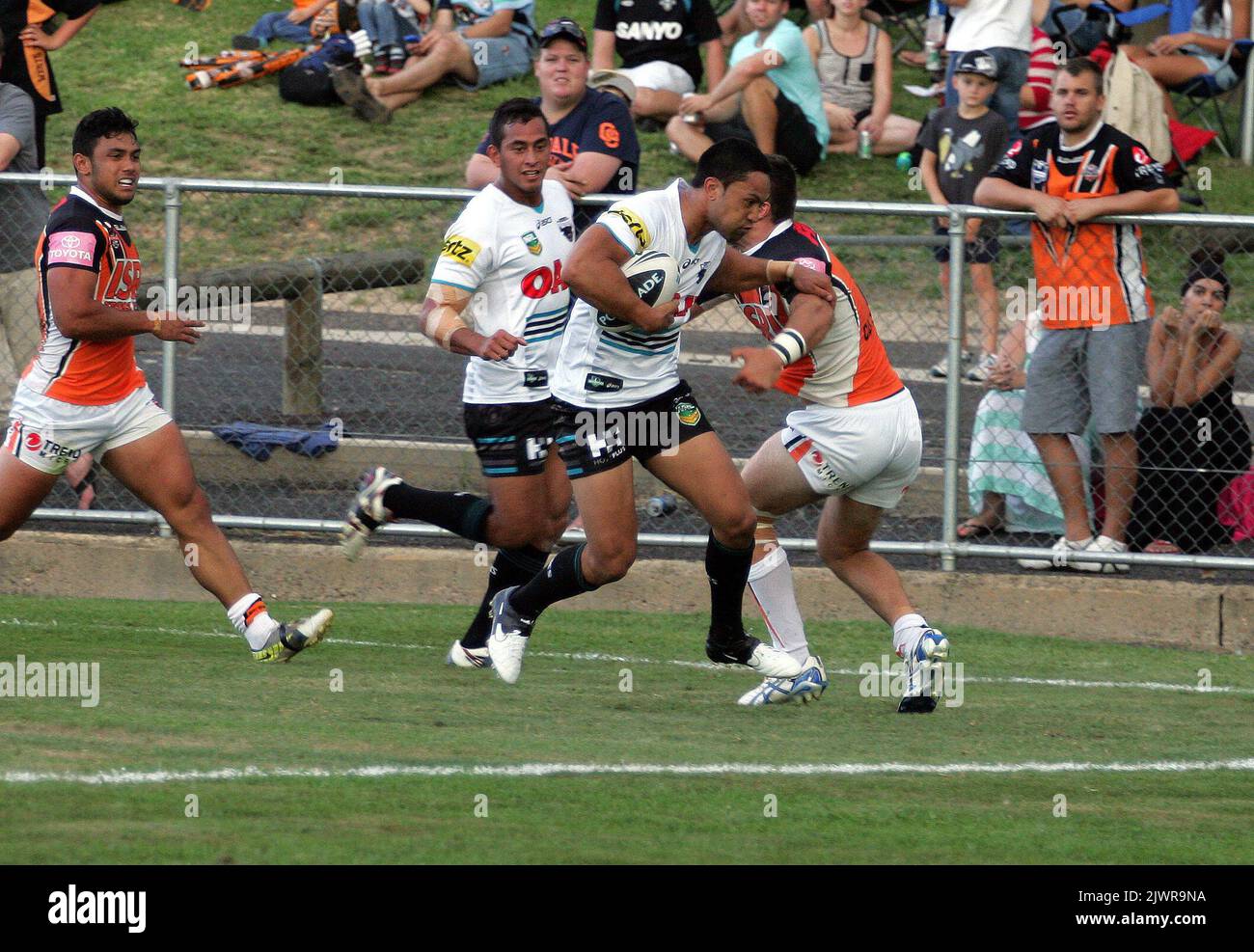 Geoff Daniela in action during the NRL preseason match between Penrith