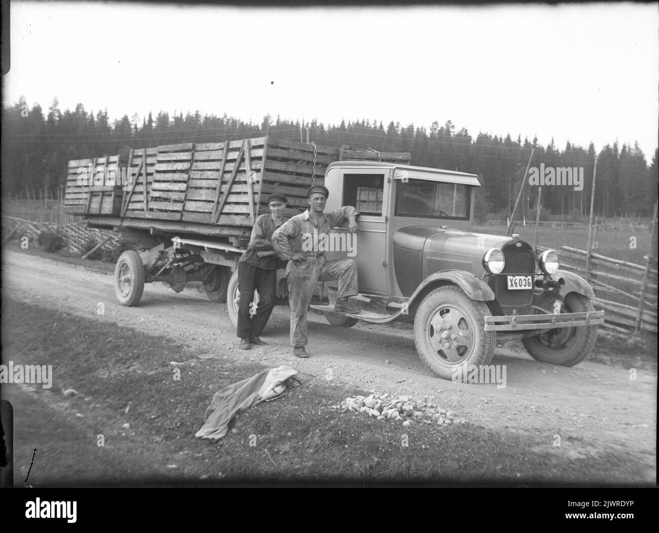 Car transport. Biltransport. Stock Photo
