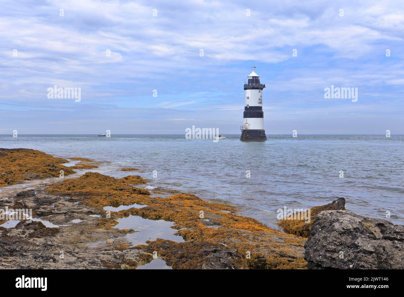 Penmon Lighthouse or Trwyn Du Lighthouse, Penmon, Isle of Anglesey ...