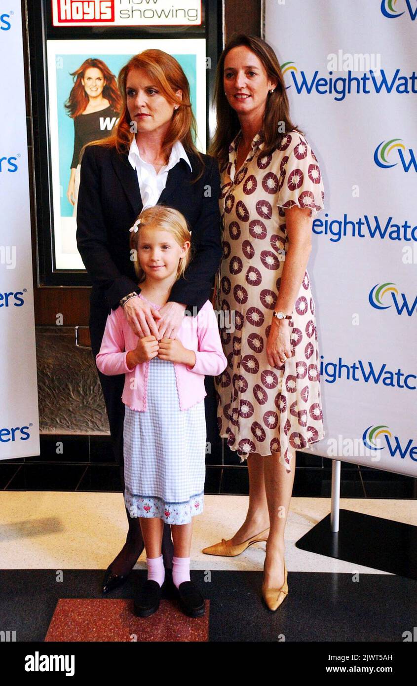 PA PHOTOS/AAP UK USE ONLY Duchess of York, Sarah Ferguson with her