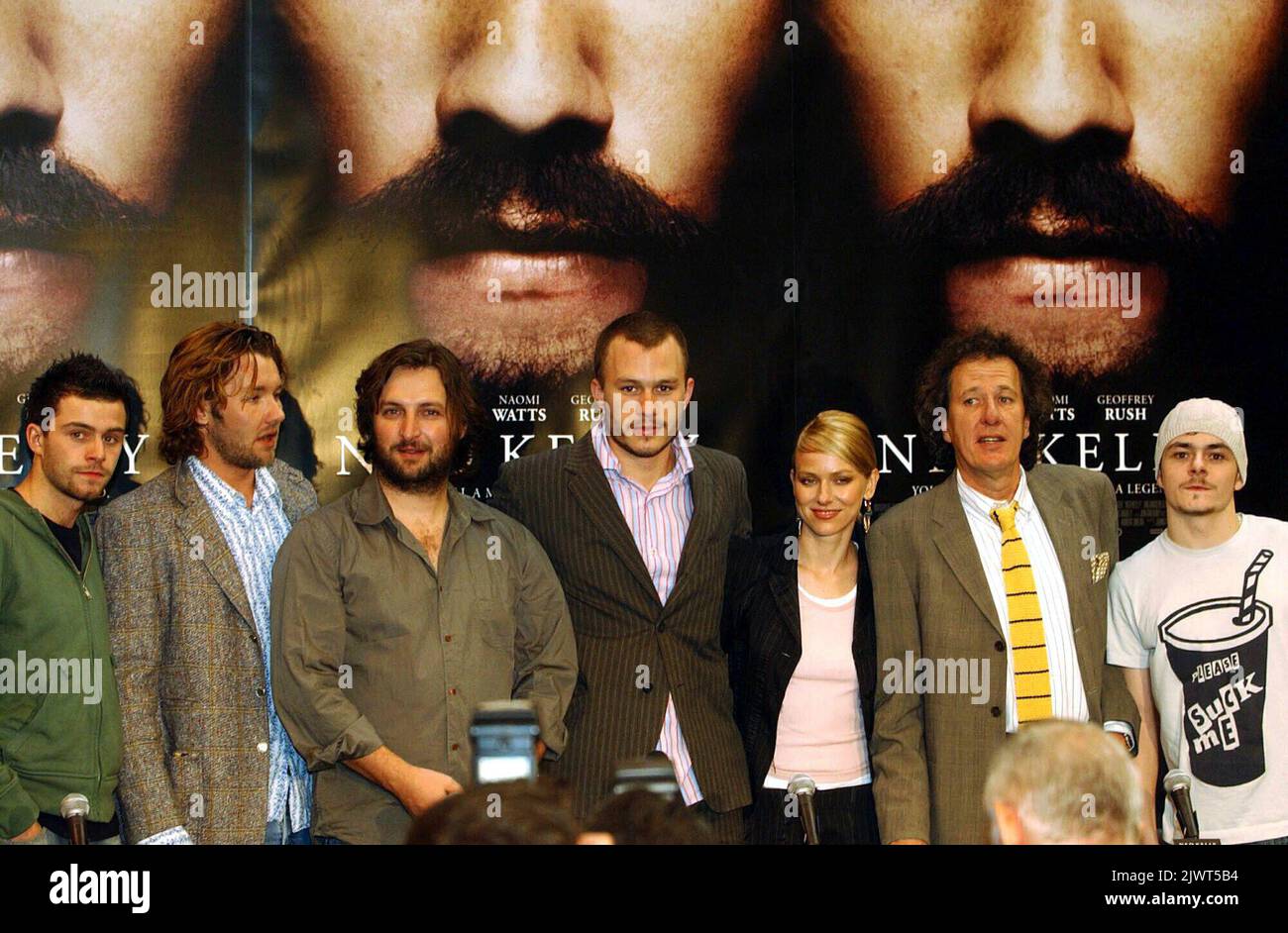 PA PHOTOS / AAP - UK USE ONLY : The cast and director of the film Ned