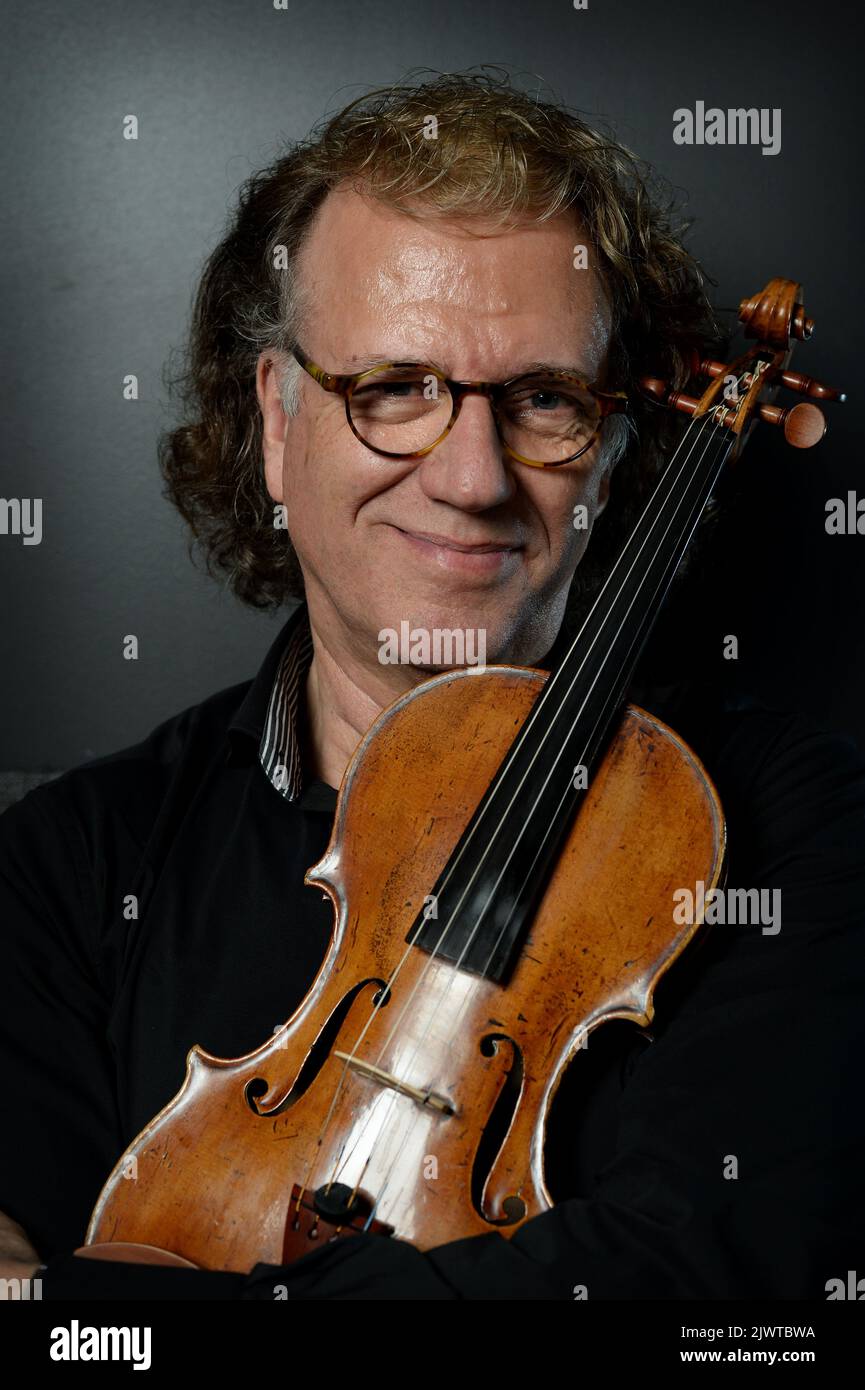 Dutch violinist, conductor and composer Andre Rieu poses for a