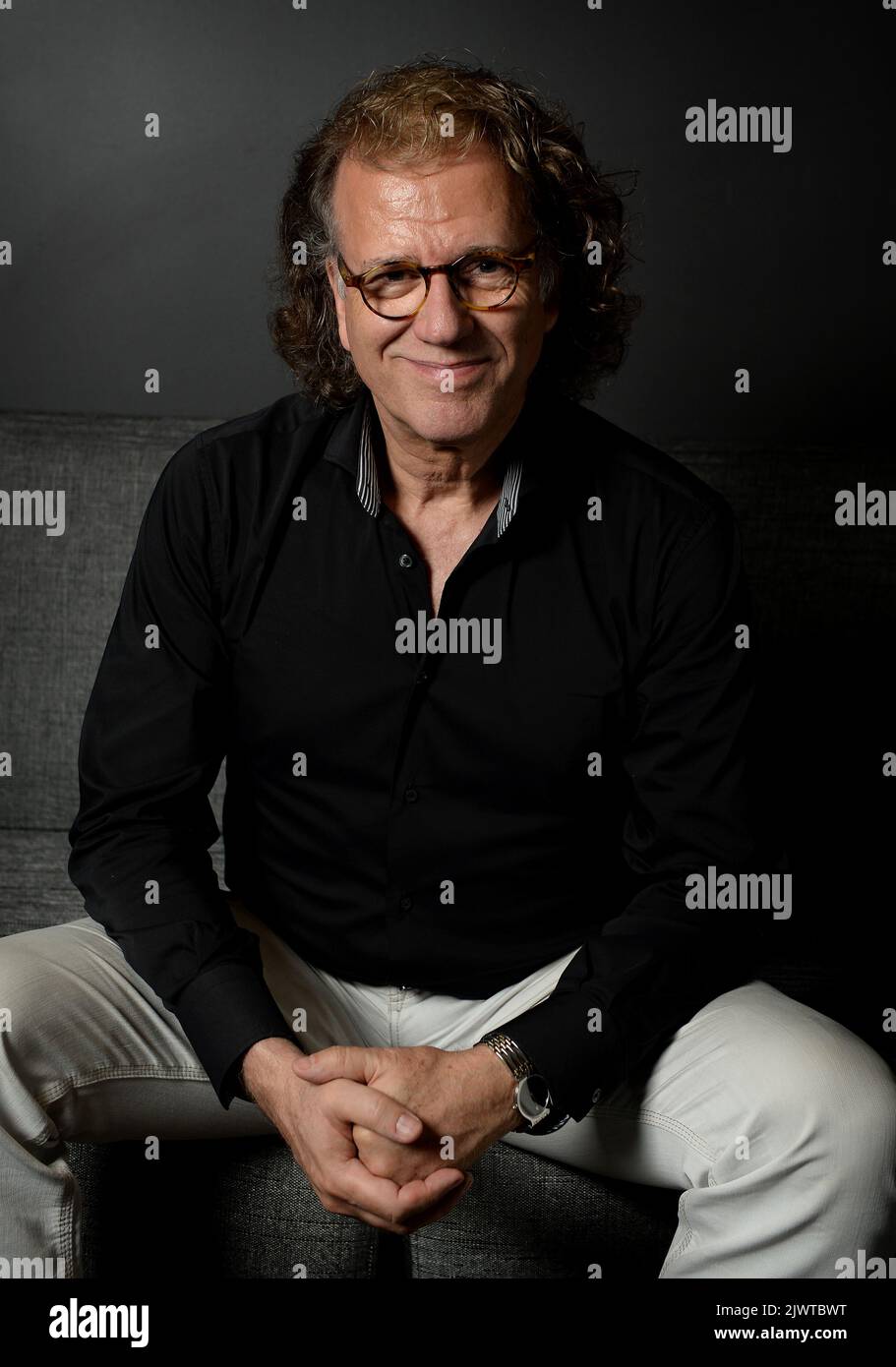 Dutch violinist, conductor and composer Andre Rieu poses for a