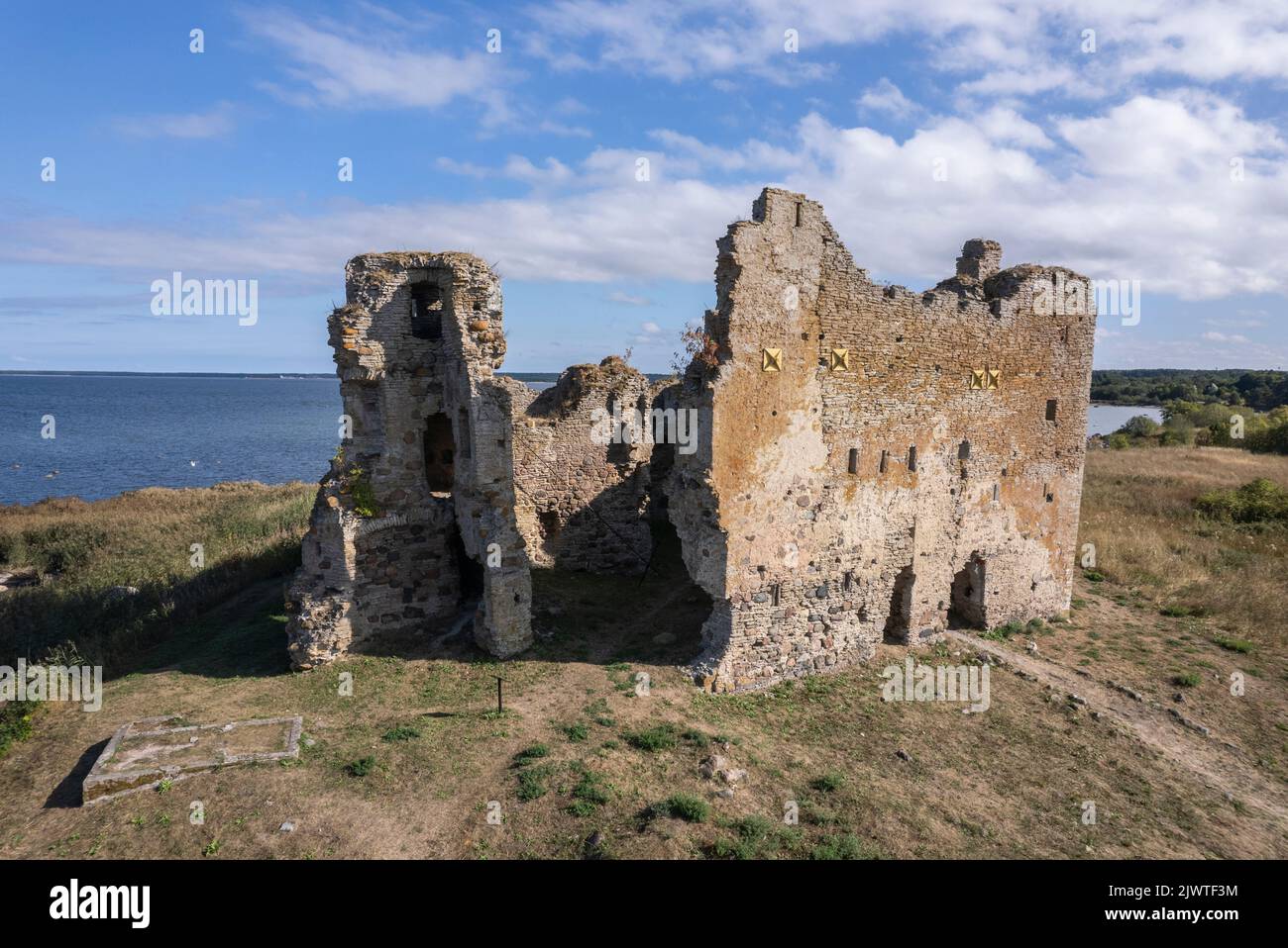 Castle ruins in Toolse, Estonia Stock Photo