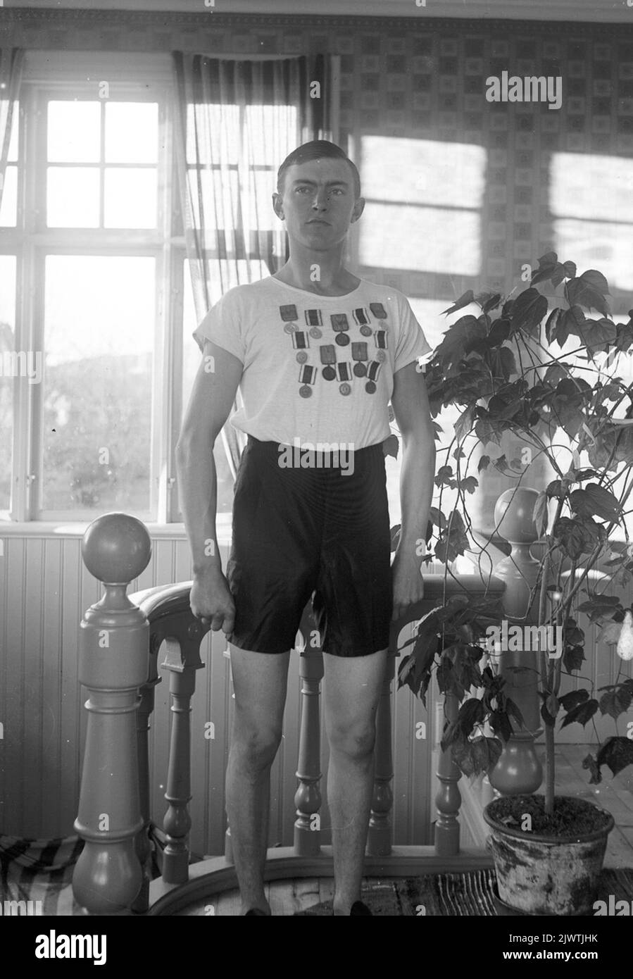 Athlete contest Black and White Stock Photos & Images - Alamy