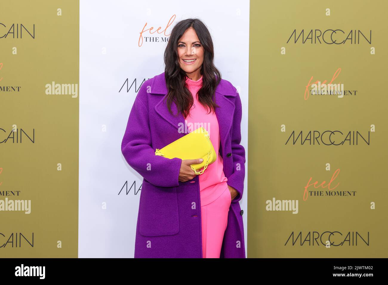 Berlin, Germany. 06th Sep, 2022. Bettina Zimmermann arrives at the show of the label Marc Cain at Mercedes-Benz Fashion Week at Café am Neuen See on the occasion of Berlin Fashion Week. The Berlin Fashion Week combines several events under one roof. Credit: Gerald Matzka/dpa/Alamy Live News Stock Photo