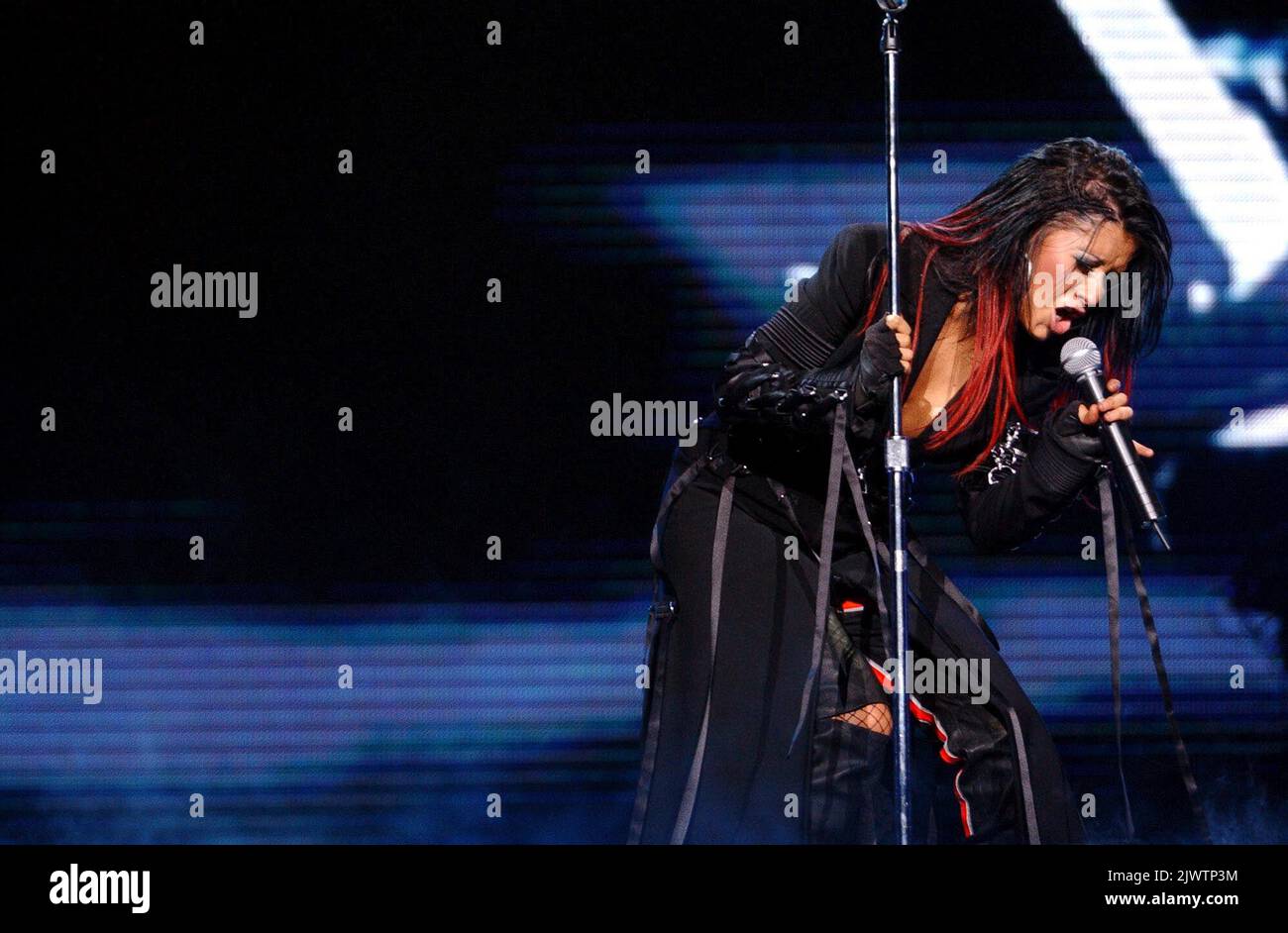Christina Aguilera performing at the Sydney Entertainment Centre tonight as part of her
