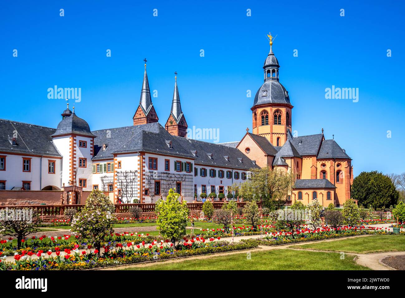Abbey of Seligenstadt, Hessen, Germany Stock Photo