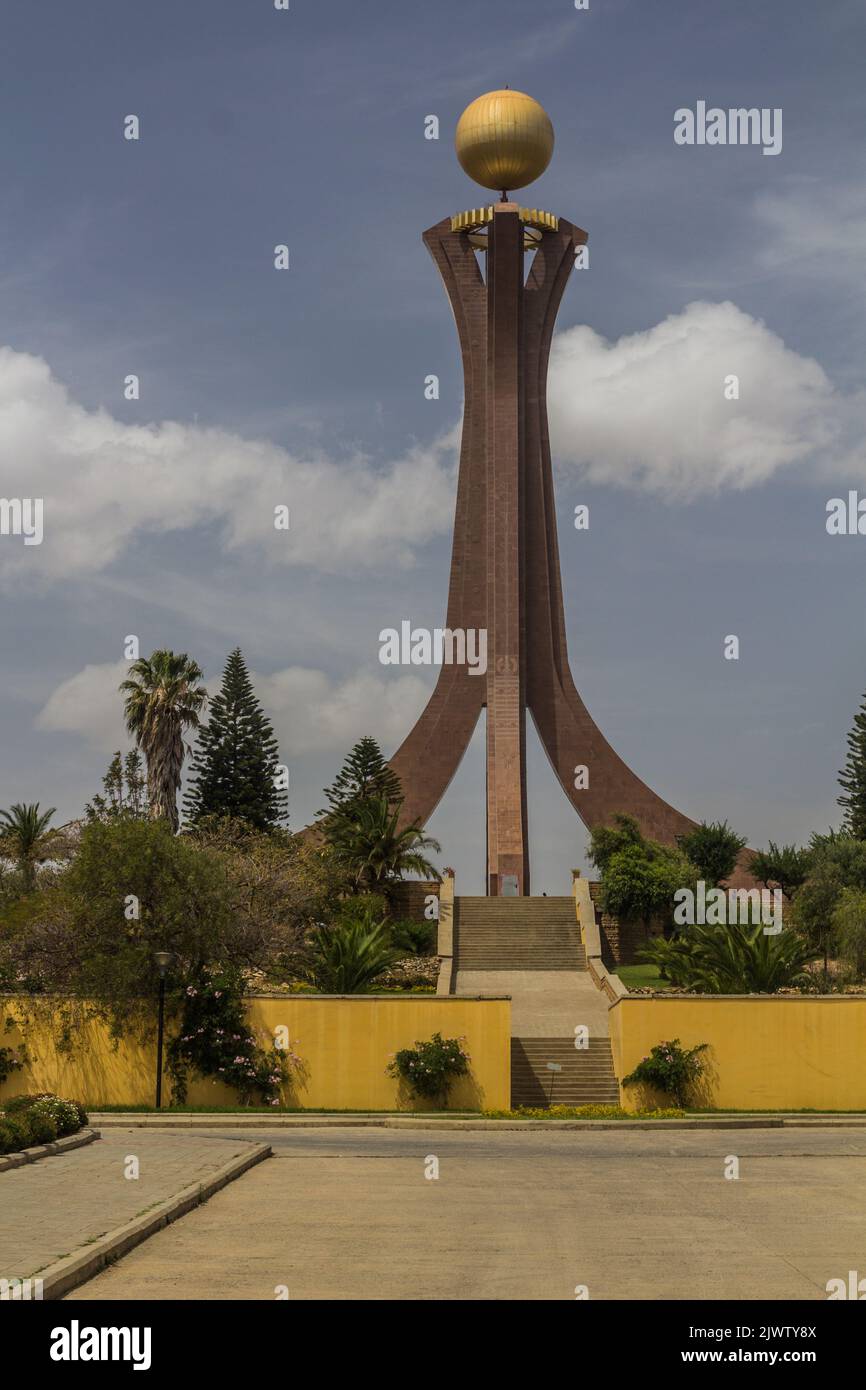 Martyr's Memorial Monument in Mekele, Ethiopia. Stock Photo