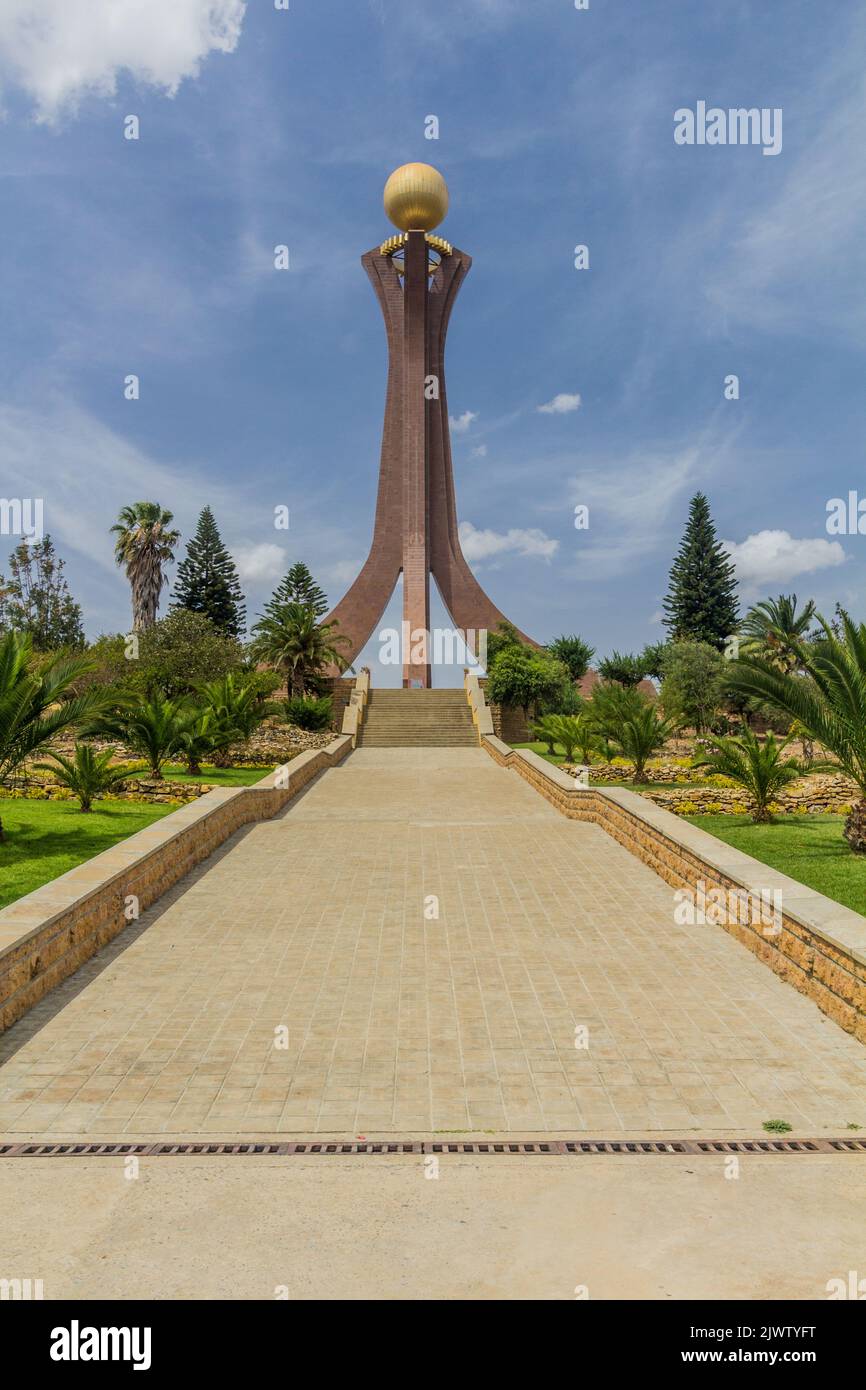 Martyr's Memorial Monument in Mekele, Ethiopia. Stock Photo