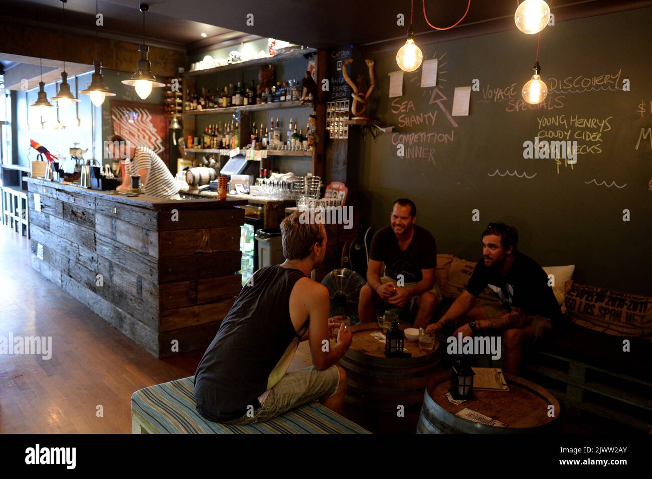 The Angry Pirate bar is seen in Redfern, Sydney, Wednesday, Feb. 12, 2014. (AAP Image/Dan