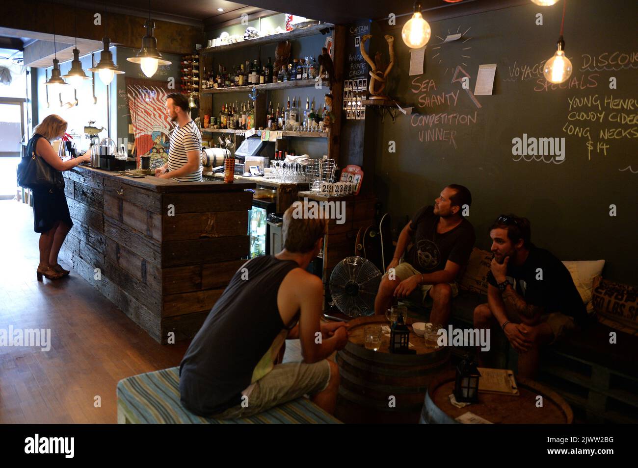 The Angry Pirate bar is seen in Redfern, Sydney, Wednesday, Feb. 12, 2014. (AAP Image/Dan