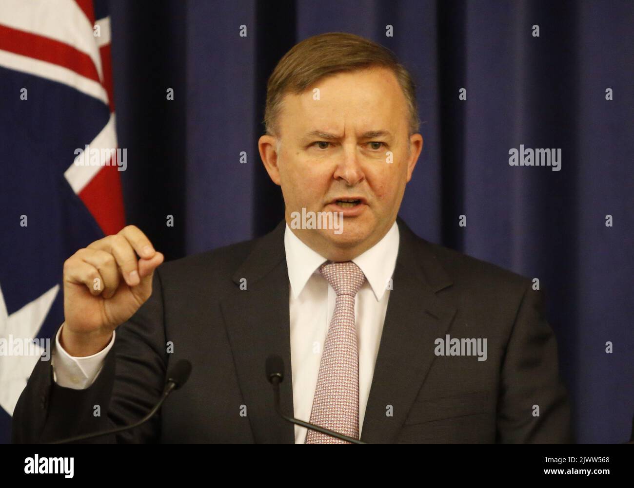 Shadow Minister for Tourism Anthony Albanese during a press conference