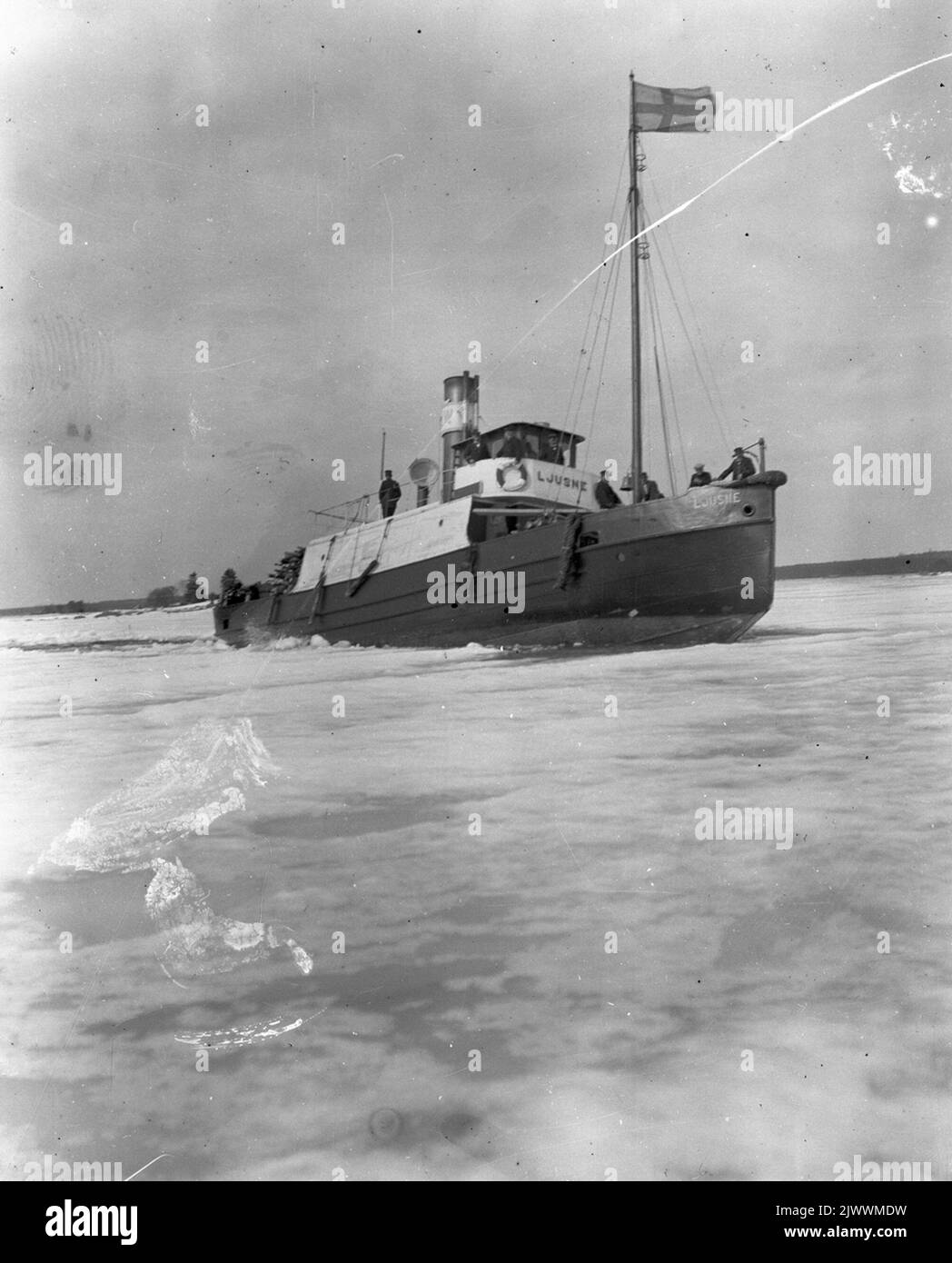 Tugboat 'Ljusne'. Bogserbåten 'Ljusne'. Stock Photo