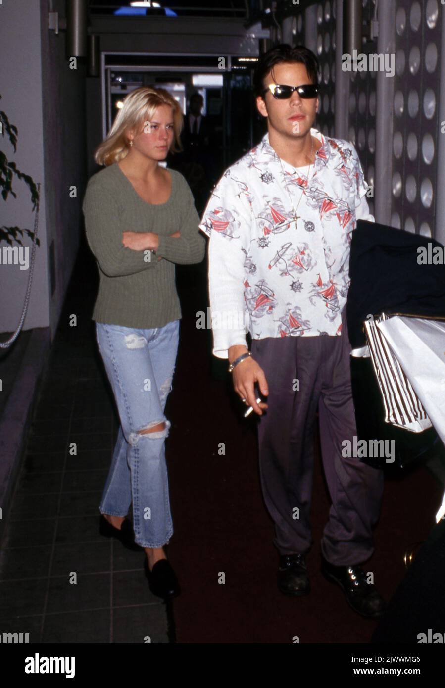 Stephen Dorff and Courtney Wagner 1991 Credit: Ralph Dominguez/MediaPunch Stock Photo