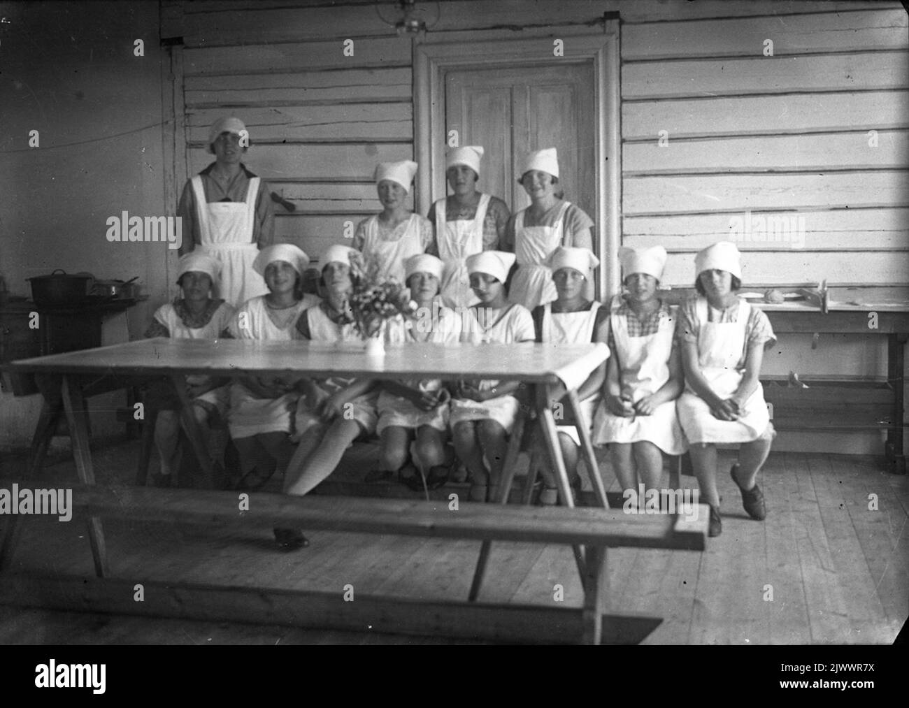 School kitchen teaching at the school at Fågelsjö station