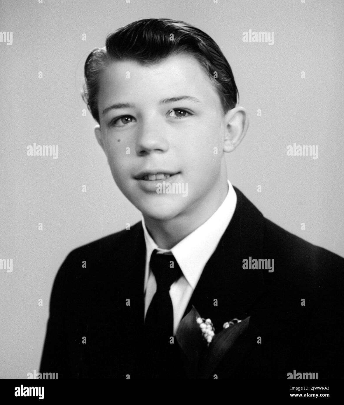 Confirmation Lars Andersson. Photo in May 1950. Konfirmanden Lars ...