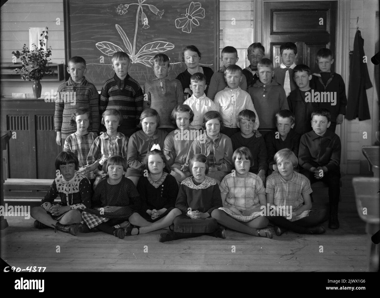 Child class teacher Black and White Stock Photos Images Alamy