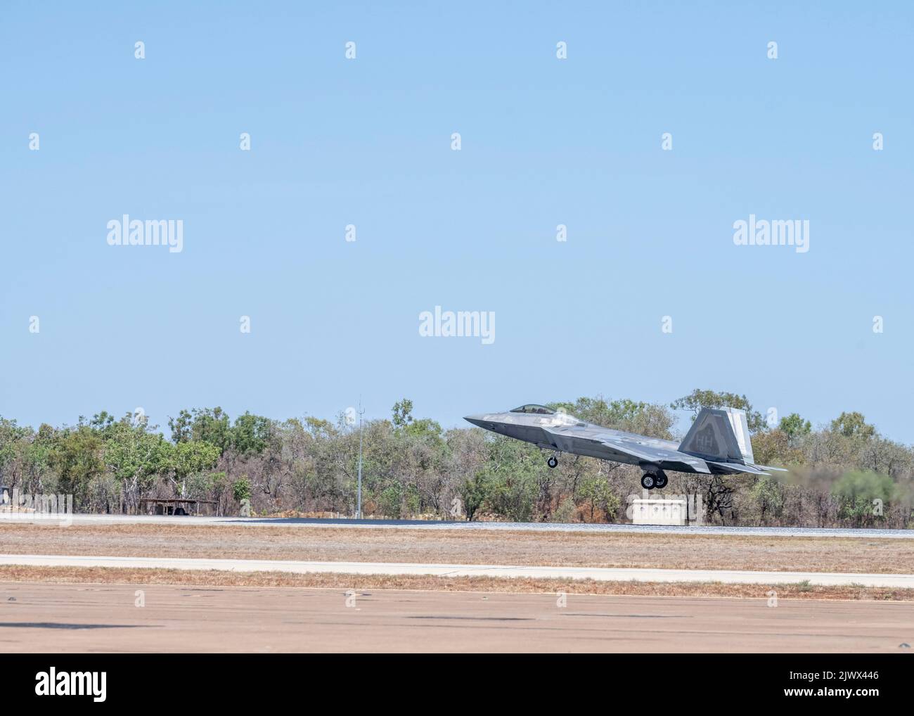 U.S. Air Force Gen. Ken Wilsbach, Pacific Air Forces commander, lands