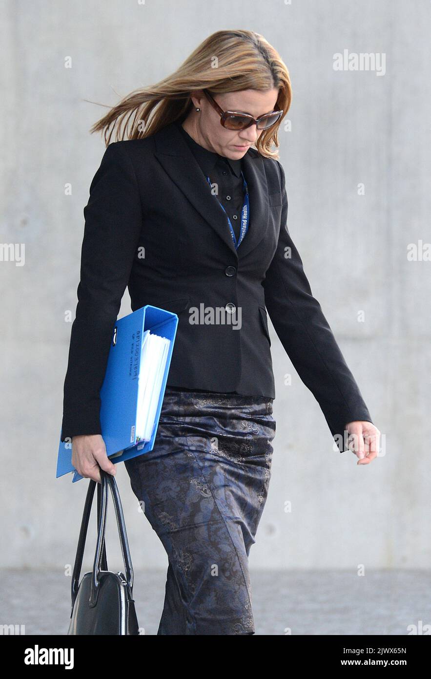 DNA expert Amanda Reeves leaves the Supreme Court in Brisbane ...